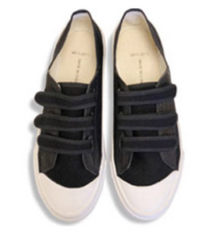 Canvas Velcro Low Top Basketball Shoe