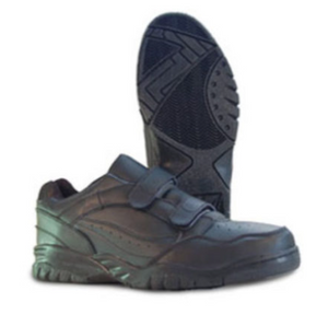 Low Leather Velcro Athletic Shoe