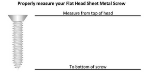 Torx T/R - Flat Head Sheet Metal Screw T25, Various Sizes