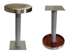 Floor Mount Stool with Pedestal