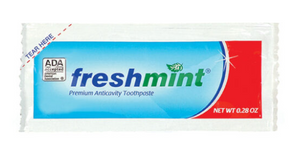 Freshmint Single Use Toothpaste Packet (ADA Approved)