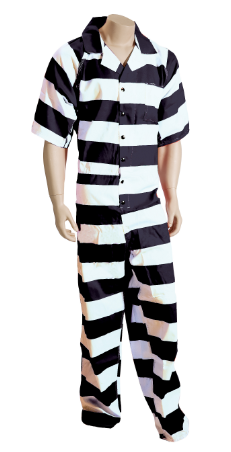 Inmate Jumpsuit - Striped