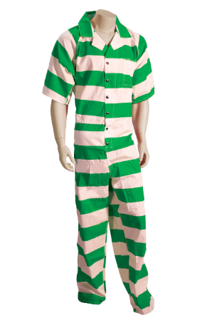 Inmate Jumpsuit - Striped