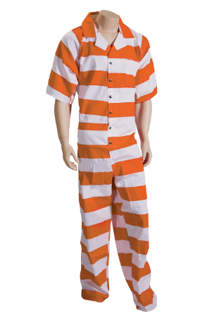 Inmate Jumpsuit - Striped