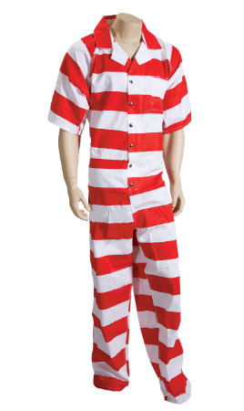 Inmate Jumpsuit - Striped