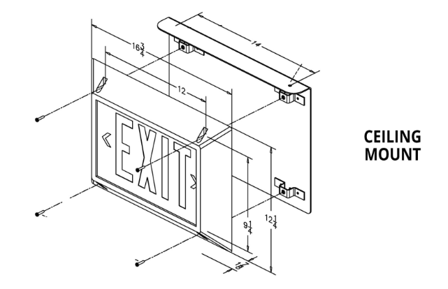 Ironclad Zero-Watt Exit Sign