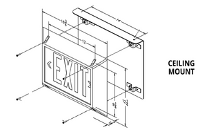 Ironclad Zero-Watt Exit Sign