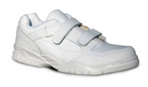 Low Leather Velcro Athletic Shoe