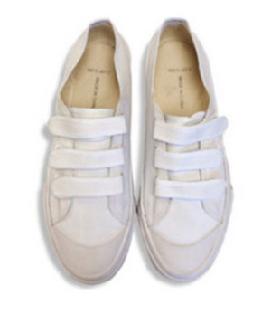 Canvas Velcro Low Top Basketball Shoe