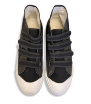 Canvas Velcro High Top Basketball Shoe